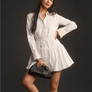 Reformation White Bubble Hem Moira Dress 12